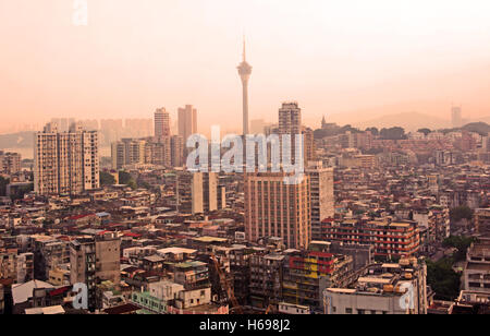 Luftbild auf Macau China Stockfoto