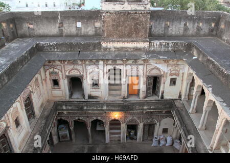 Ramdev Haveli, Alsisar, Jhunjhunu, Shekhawati, Rajasthan, Indien, indischer Subkontinent, Südasien Stockfoto