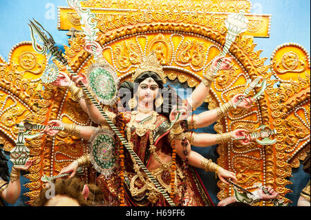Nagar Basar Durga Puja in West Bengal Kolkata Indien Stockfoto