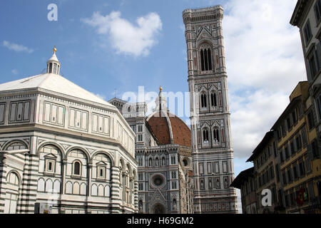 Kathedrale von Florenz und der Duomo und Glockenturm Stockfoto