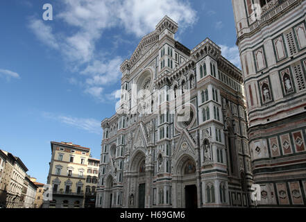 Die prächtige Fassade des Florenz Kathedrale Toskana Italien Stockfoto