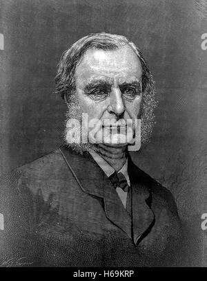 CHARLES KINGSLEY (1819-1875) Englisch Universitätsprofessor, C E Priester, Autor und Sozialist. Illustrierte London News Gravur veröffentlicht auf seinem Tod. Stockfoto