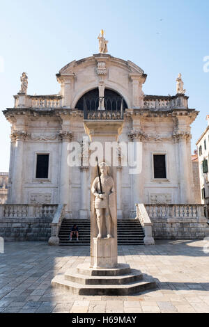 Dubrovnik, befindet sich entlang der dalmatinischen Küste in Kroatien, bekannt als die "Perle von the Adria 'und seine alte Stadt ist ein UNESCO Wo Stockfoto