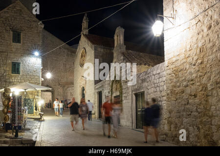 Dubrovnik, befindet sich entlang der dalmatinischen Küste in Kroatien, bekannt als die "Perle von the Adria 'und seine alte Stadt ist ein UNESCO Wo Stockfoto