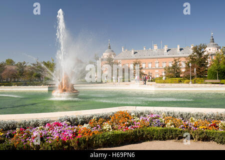 Aranjuez, Madrid, Spanien. 9. Oktober 2016; Gärten von Aranjuez, neben dem Königspalast. Stockfoto