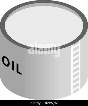 Lagerung Öl Tank isometrischen 3d Symbol Stock Vektor