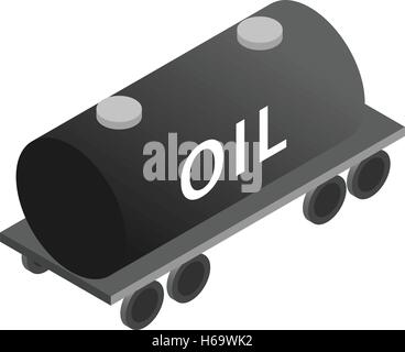 Tank Wagen isometrischen 3d Symbol Stock Vektor