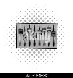 Anpassung-Musik-Comics-Symbol Stock Vektor