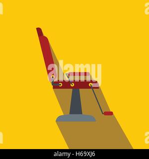 Sessel Friseur flach Symbol Stock Vektor