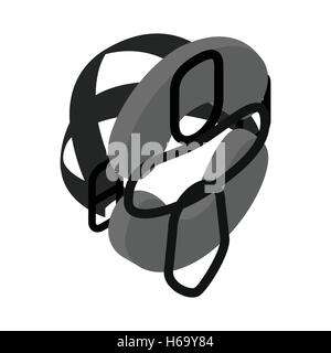 Schutzmaske für Baseball isometrischen 3d Symbol Stock Vektor