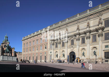 der königliche Palast Stockholm Stockfoto