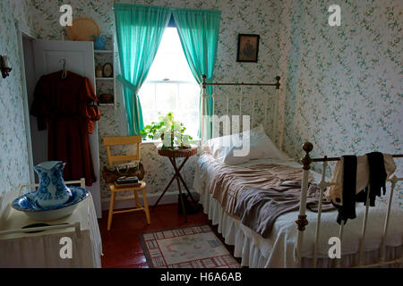 Annes Zimmer in The Green Gables Erbe Haus, Cavendish, Prinz Eduard Insel, Kanada Stockfoto