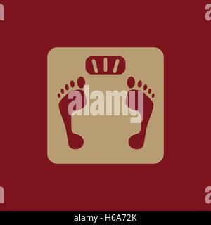 Das Waage-Symbol. Waage-Symbol. Wohnung Stock Vektor