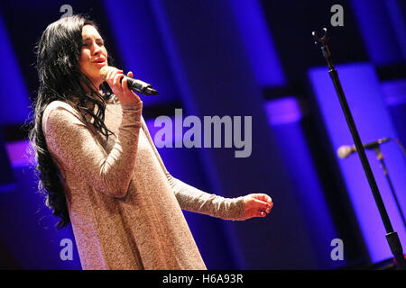 Philadelphia, PA, USA. 25. Oktober 2016. Rumer Willis Durchführung auf ihr Over The Love Tour im World Cafe Live in Philadelphia, Pa am 25. Oktober 2016 Credit: Star Shooter/Medien Punch/Alamy Live News Stockfoto