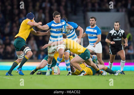 London, UK. 8. Oktober 2016. Die Rugby-Meisterschaft, 6. Runde: Argentinien Gesicht Australien im Twickenham Stadium in London, 08.10.2016 Fotograf: Jürgen Kessler © Dpa/Alamy Live-Nachrichten Stockfoto