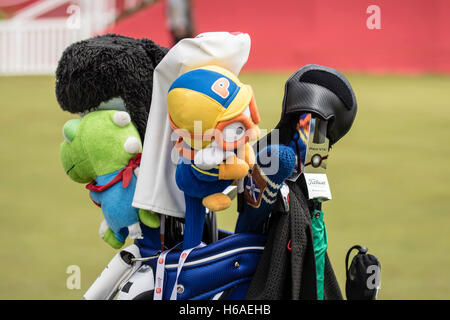 Kuala Lumpur, Malaysia. 26. Oktober 2016. Golfer-Tasche in Praxis bei LPGA Malaysia 2016 Championship Golfplatz TPC Kuala Lumpur (TPCKL) grün. Bildnachweis: Danny Chan/Alamy Live-Nachrichten. Stockfoto