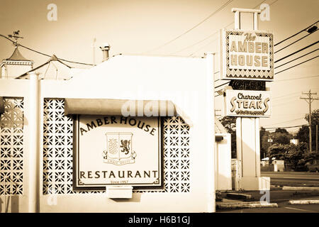 Amber House Restaurant in Charlotte, North Carolina Stockfoto