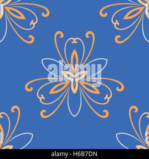 Floral feine nahtlose Vektormuster Stock Vektor