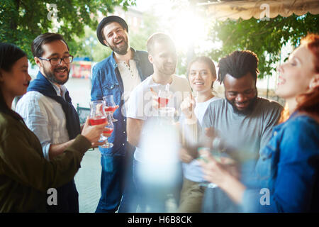 Genießen Sie hangout Stockfoto