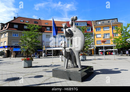 Blick auf die Stadtzentrum, Stadt Rheinfelden, Kanton Aargau, Schweiz, Europa Stockfoto