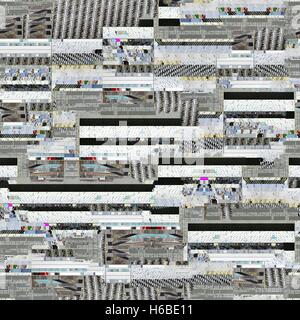 Nahtlose Glitch Hintergrund für 3D Objekte Stockfoto
