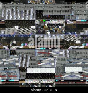 Nahtlose Glitch Hintergrund für 3D Objekte Stockfoto