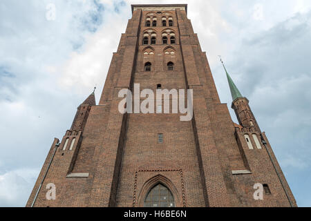 St. Mary's Church, alias Basilica of the Mariä Himmelfahrt, Danzig, Polen - größte Backsteinkirche in Europa Stockfoto
