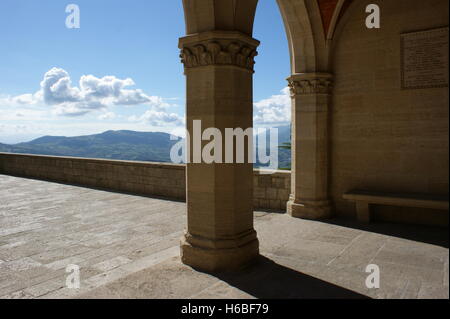 Palazzo Publico, Altstadt Zentrum von San Marino Stockfoto