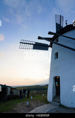 Retz: Windmühle, Windmühle, Weinviertel, Niederösterreich, Niederösterreich, Österreich Stockfoto