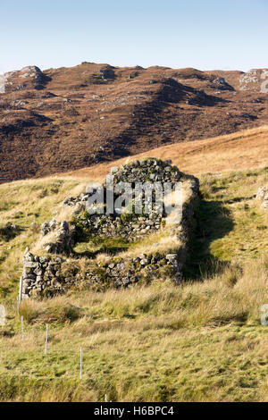 Haus Ruinen Isle of Lewis, Western Isles, äußeren Hebriden, Schottland, Vereinigtes Königreich Stockfoto