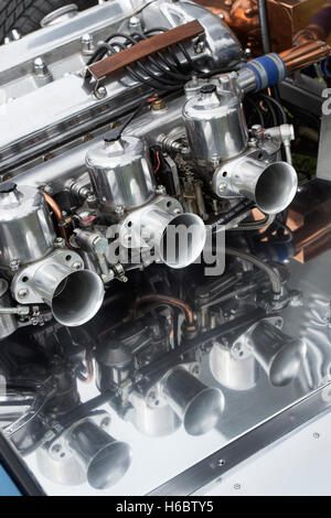 1977 Jaguar D-Type Replik Auto Motor detail Stockfoto