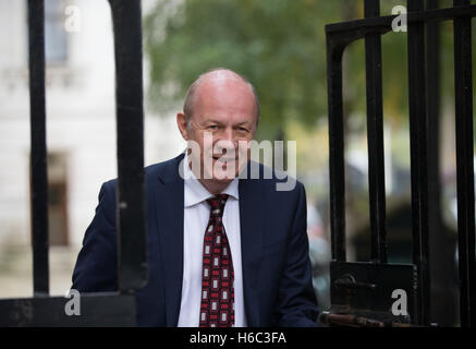 Großbritanniens Arbeit und Renten Sekretär, Damian Green, kommt für eine Sitzung des Kabinetts in 10 Downing Street Stockfoto