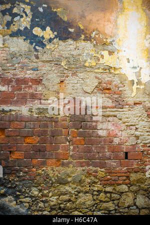 Grunge Ziegelmauer, perfekten Hintergrund Stockfoto