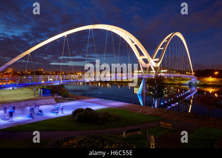 Infinity-Brücke, Stockton on Tees UK Stockfoto