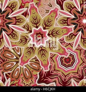 Floral nahtlose Muster mit Blumen. Stock Vektor