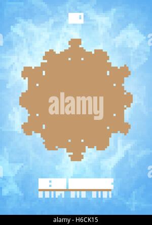 Moderne Weihnachtskarte schicke Winter Schneeflocke Stock Vektor