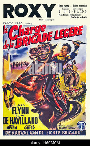 Charge of the Light Brigade (1936) - französische Filmplakat- Stockfoto