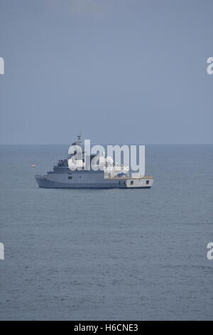 Indian Navy Lenkflugkörper Korvetten in Bucht von Bengal, Indien Stockfoto