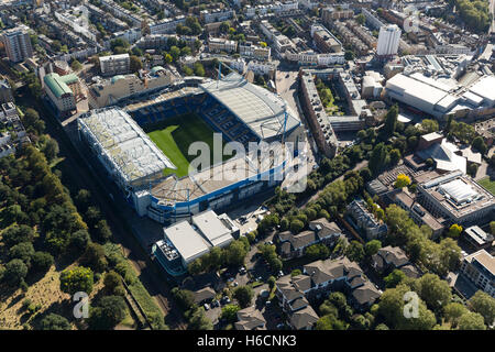 Stamford Bridge, der Heimat des Chelsea Football Club Stockfoto