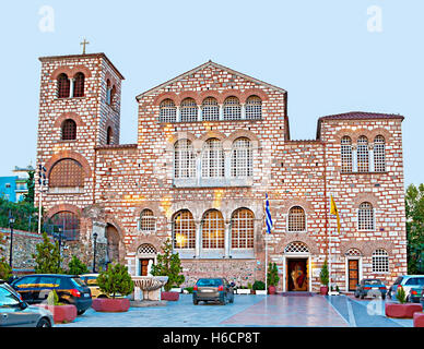 Die Kirche des Heiligen Demetrius ist das wichtigste Heiligtum gewidmet dem Schutzpatron von Thessaloniki Stockfoto