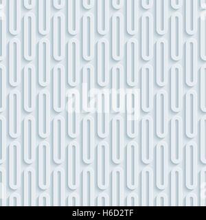 Neutrales Licht grau nahtlose Muster mit 3D-Effekt. Aneinander Vektor Hintergrund. Stock Vektor