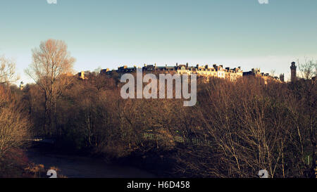 Parrk Circus von Kelvingrove Park in Glasgow Stockfoto