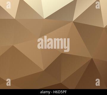 Braune Polygon strukturierten Hintergrund Stockfoto