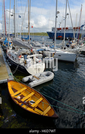 Lerwick Hafen der wichtigste Hafen für die Shetland-Inseln Scotalnd Stockfoto