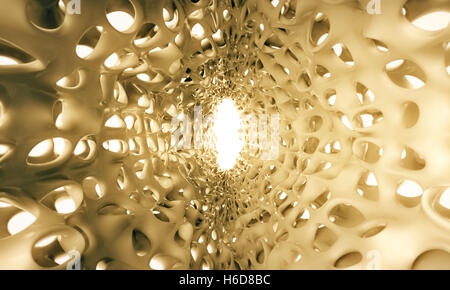 Knochen schwammartige Struktur Illustration - 3D Rendering Stockfoto