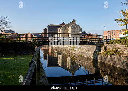 Wigan Pier auf Liverpool Leeds Kanal-England-Großbritannien Stockfoto