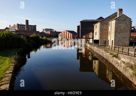 Wigan Pier auf Liverpool Leeds Kanal-England-Großbritannien Stockfoto