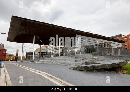 Senedd Nationalversammlung für Wales, Cardiff Wales Großbritannien bauen Stockfoto