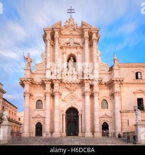 Piazza del Duomo, Ortigia, Siracusa, Sizilien, Italien Stockfoto