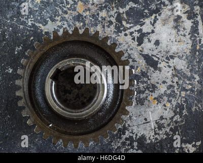 27. Oktober 2016 - Zahnräder Nahaufnahme auf Rustick Hintergrund (Credit-Bild: © Igor Golovniov über ZUMA Draht) Stockfoto